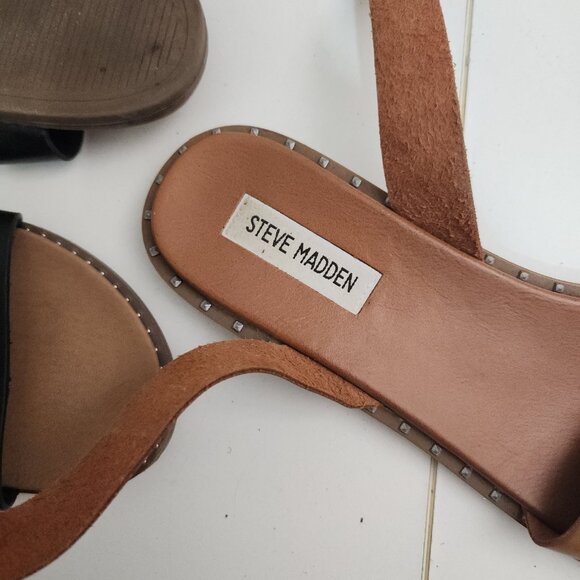 Steve Madden Women's Tesa Slingback Black Sandal Bundle Women's Size 8.5 - Picture 13 of 16